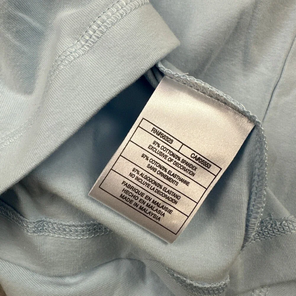 Vintage Nike Shirt Men 2XL Bllue Solid Swoosh Crew Pullover Deadstock Y2K 2005